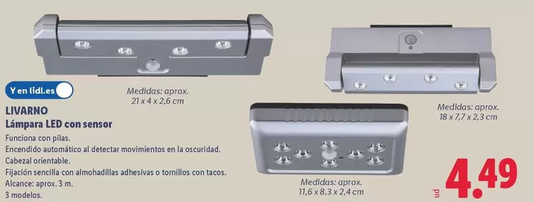 Livarno - Lampara Led Con Sensor