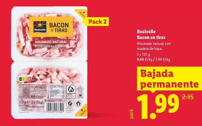 Realvalle - Bacon En Tiras