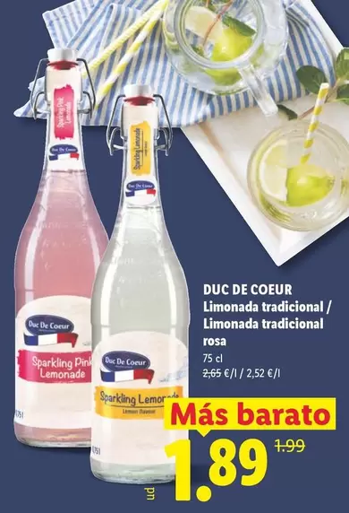 Duc De Coeur - Limonada Tradicional/Limonada Tradicional Rosa