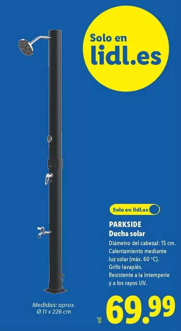 Parkside - Ducha Solar
