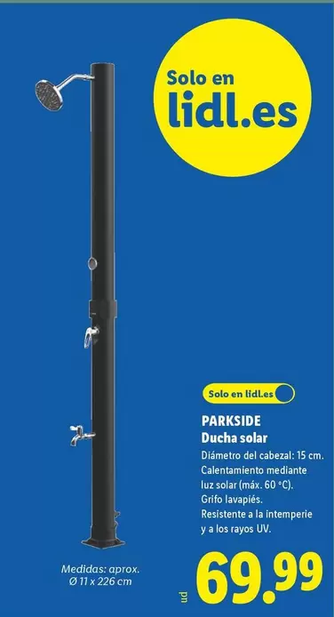 Parkside - Ducha Solar