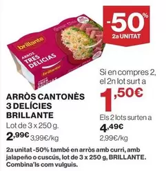 Brillante - Arros Cantones 3 Delícies