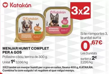 Katakán - Menjar Humit Complet Per A Gos