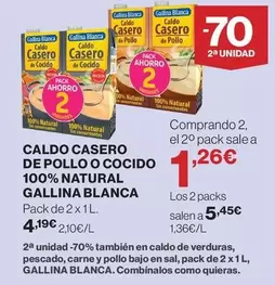 Gallina Blanca - Caldo Casero De Pollo O Cocido 100% Natural