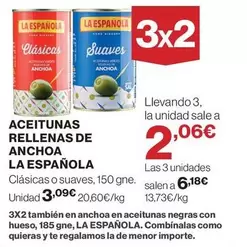 La Española - Aceitunas Rellenas De Anchoa