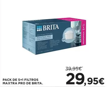 Brita - Pack De 5+1 Filtros Maxtra Pro De