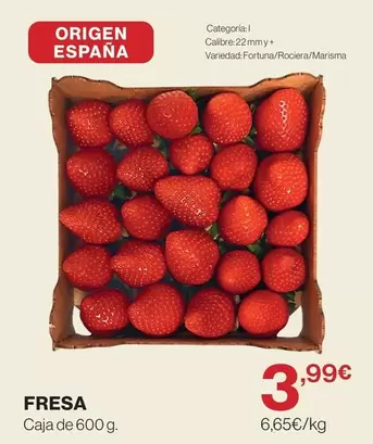 origen - Fresa