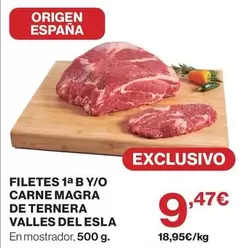 origen - Filetes 1a B Y/o Carne Magra De Ternera Valles Del Esla