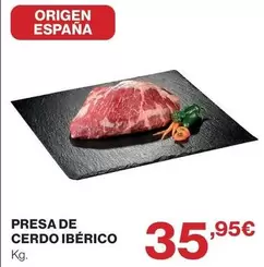 origen - Presa De Cerdo Ibérico