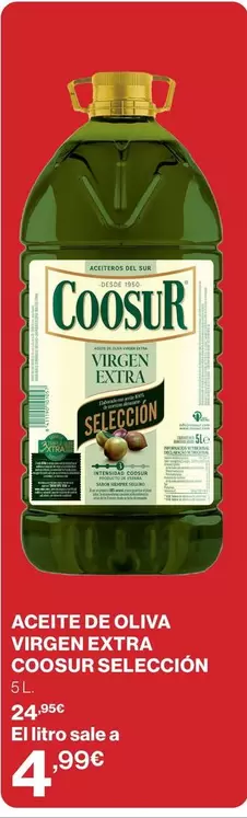 Coosur - Aceite De Oliva Virgien Extra Seleccion