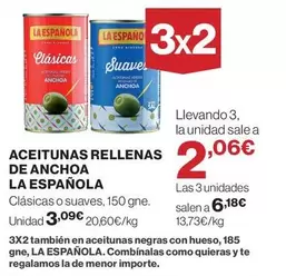 La Española - Aceitunas Rellenas De Anchoa