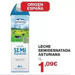 La Asturiana - Leche Semidesnatada