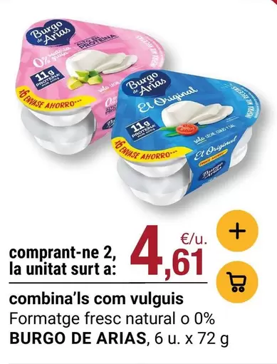 Burgo de Arias - Formatge Fresc Natural O 0%