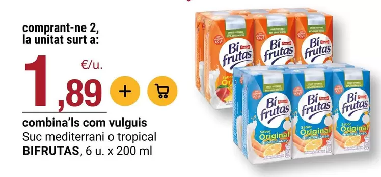 Bifrutas - Suc Mediterrani O Tropical