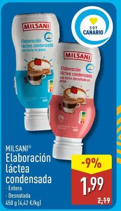 Milsani - Elaboracion Lactea Condensada