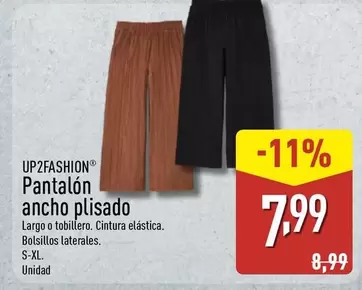 Up2fashion - Pantalon Ancho Plisado