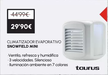 Taurus - Climatizador Evaporartivo