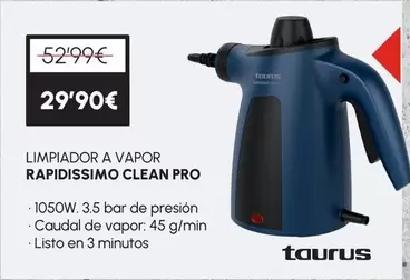 Taurus - Limpiador A Vapor Rapidissimo Clean Pro