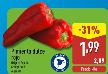 Pimiento Dulce Rojo