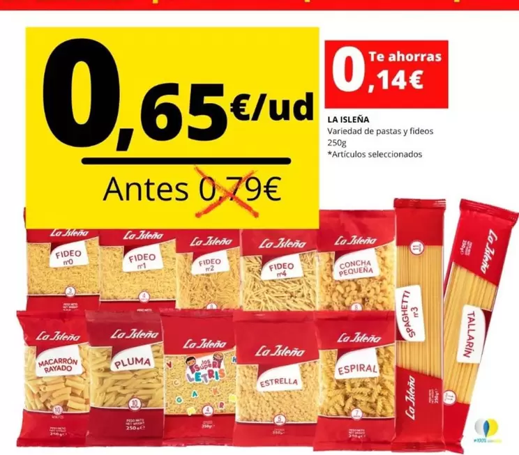 La Isleña - Variedad De Pastas Y Fideos