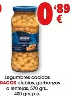 Dacos - Legumbres Cocidas Alubias, Garbanzos O Lentejas