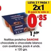 Danone - Natillas Proteína Chocolate O Chocolate Blanco Con Avellanas
