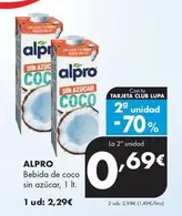 Alpro - Bebida De Coco Sin Azucar