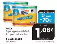 Foxy - Papel Higienico MEGA3