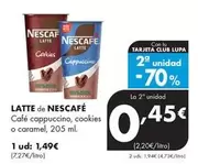 Nescafé - Latte De Café Cappuccino, Cookies O Caramel