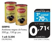Serpis - Aceitunas Negras Sin Hueso