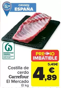 carrefour - Costilla De Cerdo El Mercado
