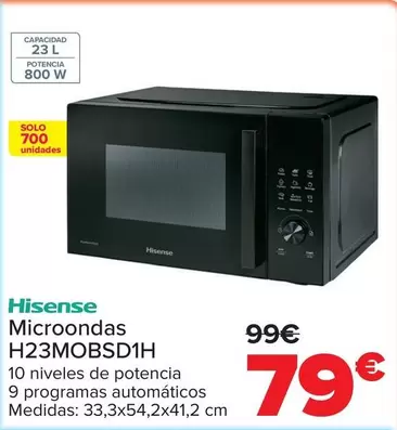 Hisense - Microondas H23MOBSD1H