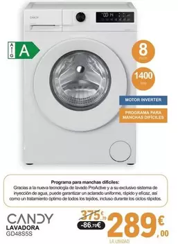 Candy - Lavadora GD48S5S