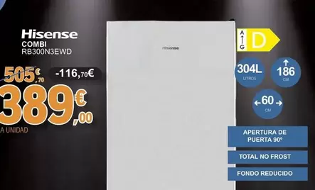 Hisense - Combi RB300N3EWD