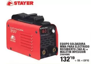 Stayer - Equipo Soldadura Placa Electrodo Recuberto Maletin Inyeccion