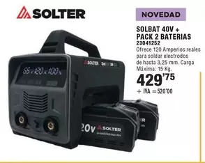Solter - Slb8t 40v + Pack 2 Baterias