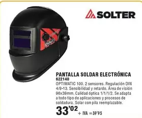 Solter - Pantalla Soldar Electrónica