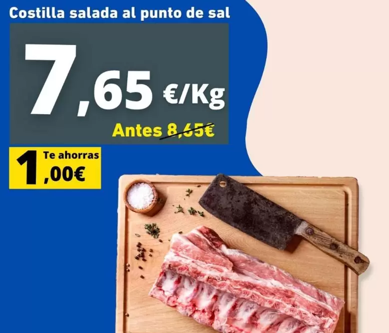 Costilla Salada Al Punto De Sal 