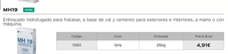 Revocos Cemento Y Cal MH19