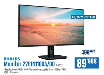 Philips - Monitor 27E10N1100A/00