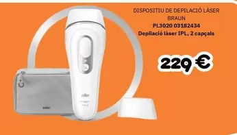 Braun - Dispositiu De Depilació Làser PL3020 IPL, 2 Capçals