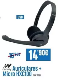 Netway - Auriculares + Micro HXC100