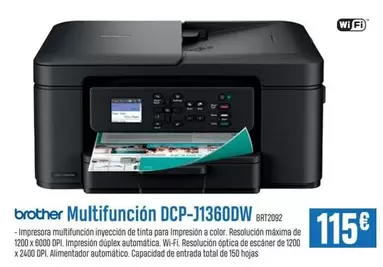 Brother - Multifuncion DCP-J1360DW