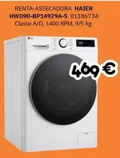 Haier - Renta-Assecadora HWD90-BP14929A-S