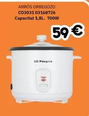 Orbegozo - Arròs C03031 Capacitat 1,8L 700W