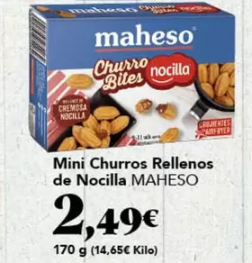 Maheso - Mini Churros Rellenos De Nocilla