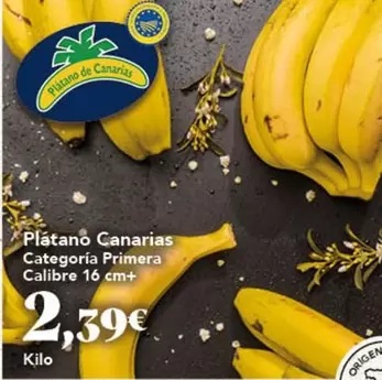 origen - Platano Canarias Categoria Primera Calibre 16 Cm+