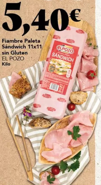 elpozo - Fiambre Paleta Sandwich