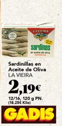 La vieira - Sardinillas En Aceite De Oliva