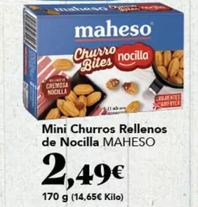 Maheso - Mini Churros Rellenos De Nocilla